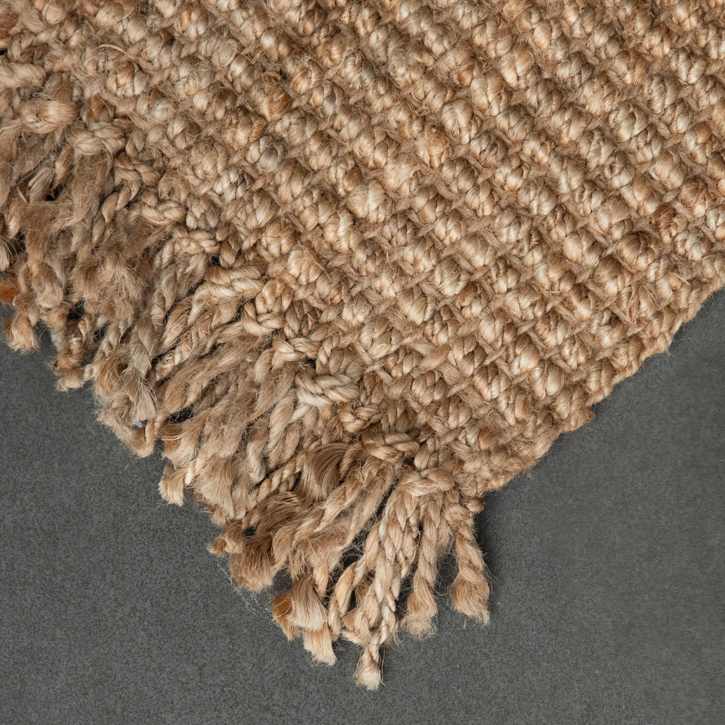 Fringed Natural Jute Rug