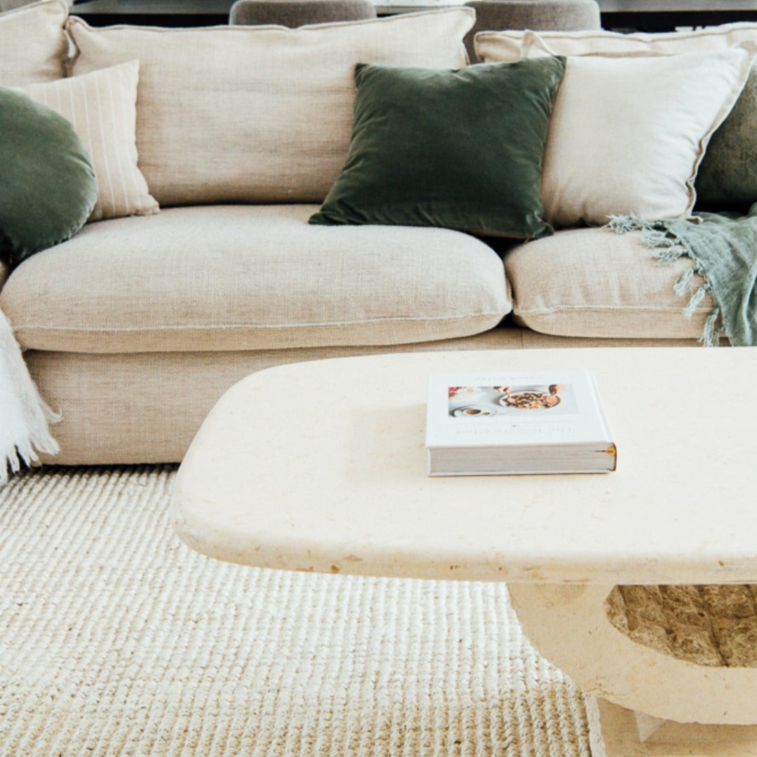 Vincent white jute rug - Extra Large Natural Rug - Big Rugs