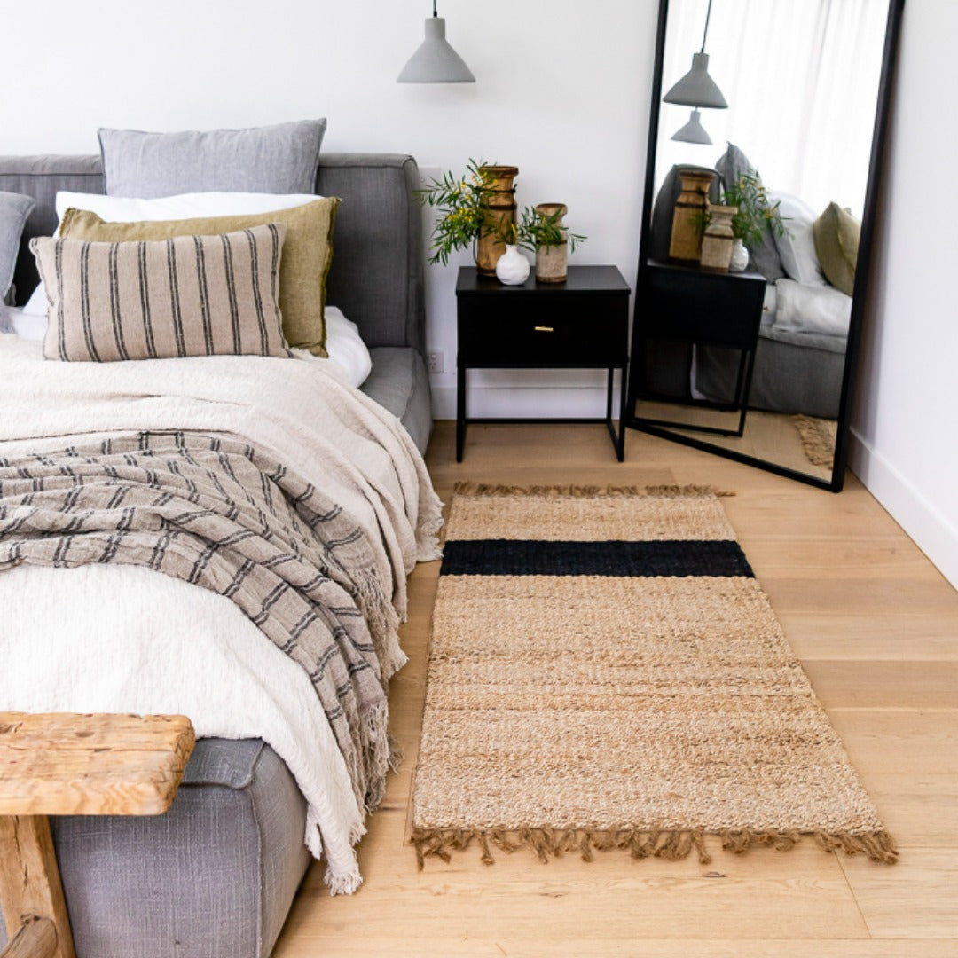 Baxter Stripe Mat - Bedroom Mat - Zebra Home