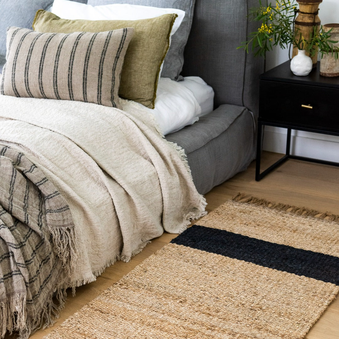 Baxter Stripe Mat Bedroom - Zebra Home