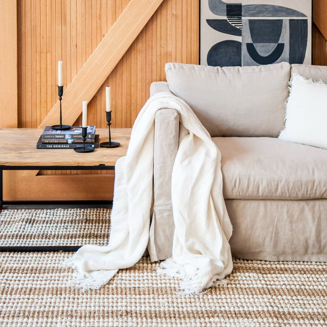 Osbourne Stripe Jute Rug - Free Shipping Australia Wide