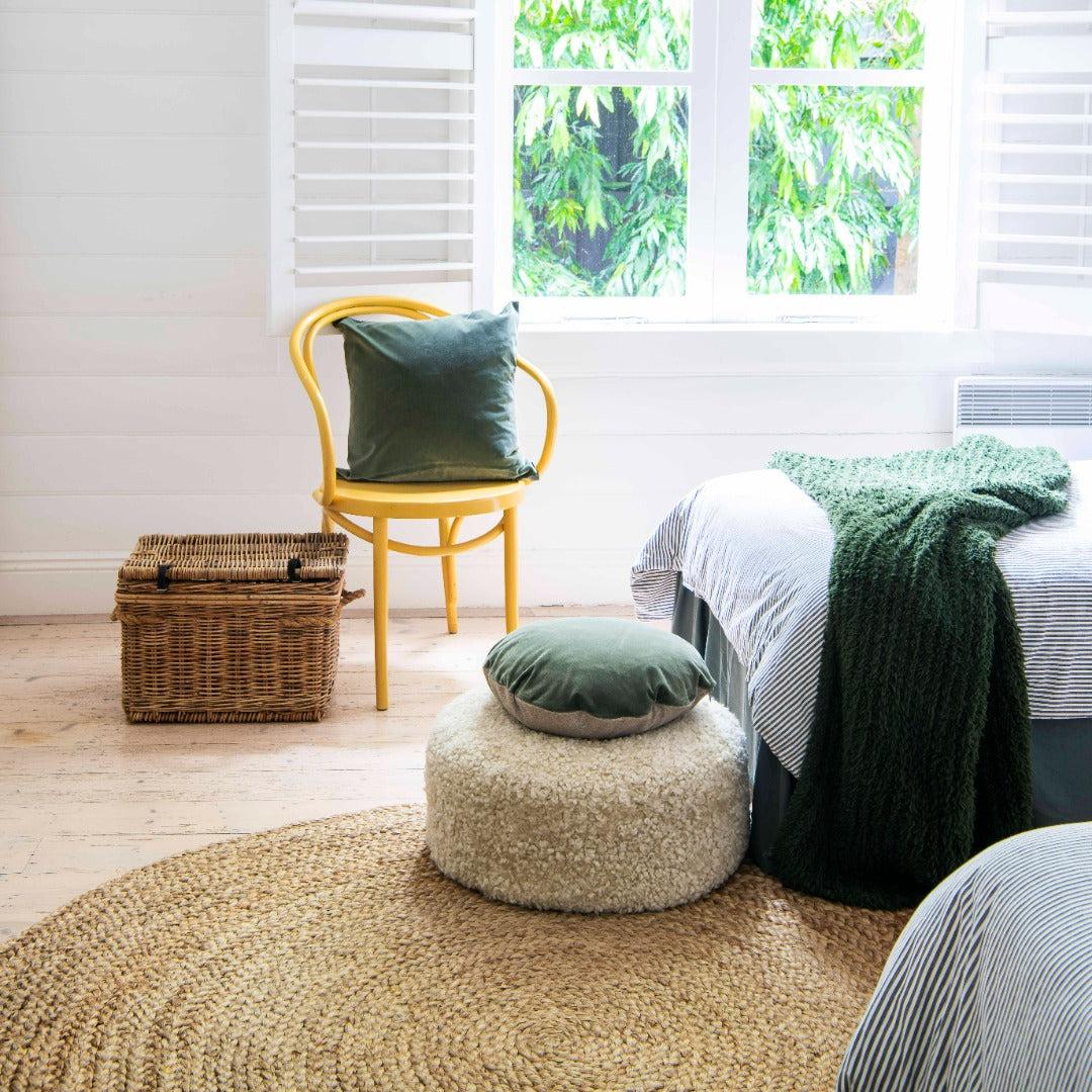 Natural Round Jute Rug - Large Round Rug - Zebra Home