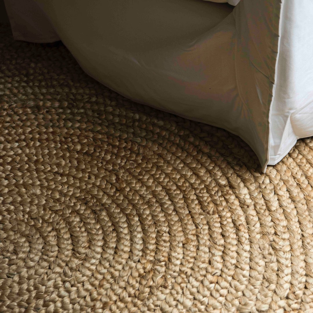 Natural Braided Round Rug - Round Carpet Rugs