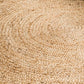 round natural jute rug 