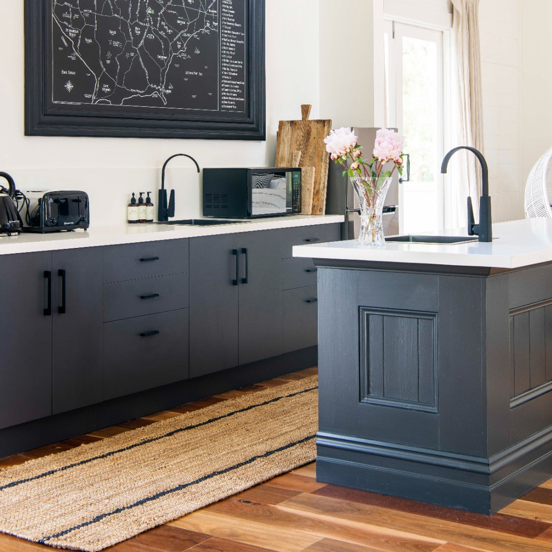 Bailey Stripe jute runner 5m - Runner Kitchen Rugs