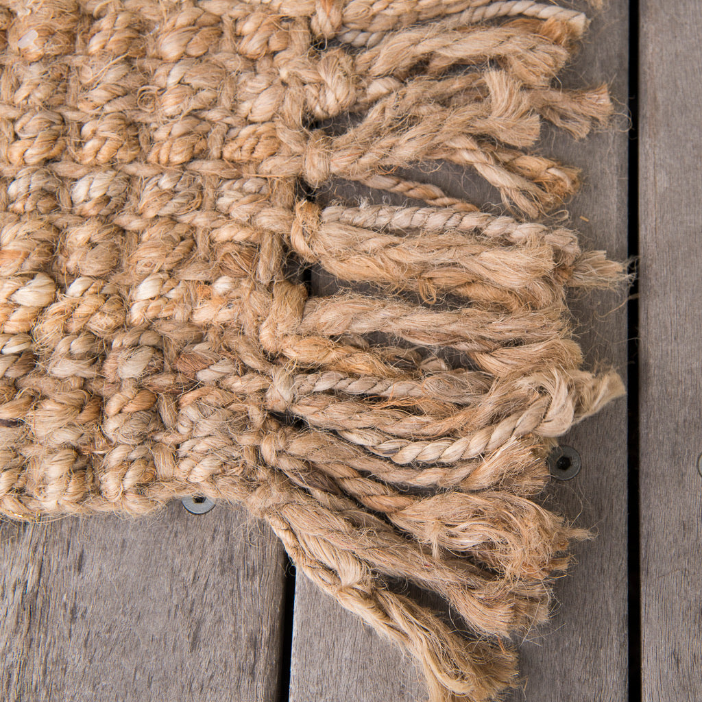 Fringed Natural Jute Rug