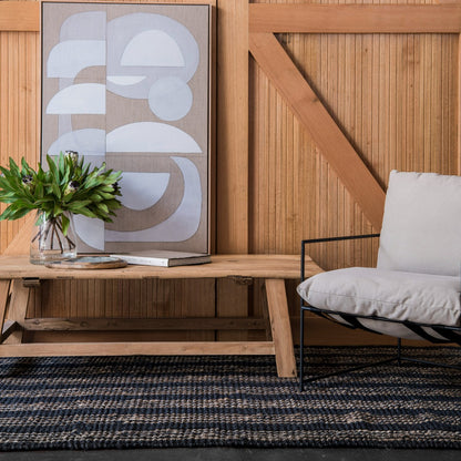 Jones Stripe Large Jute Rug - Big Jute Rug