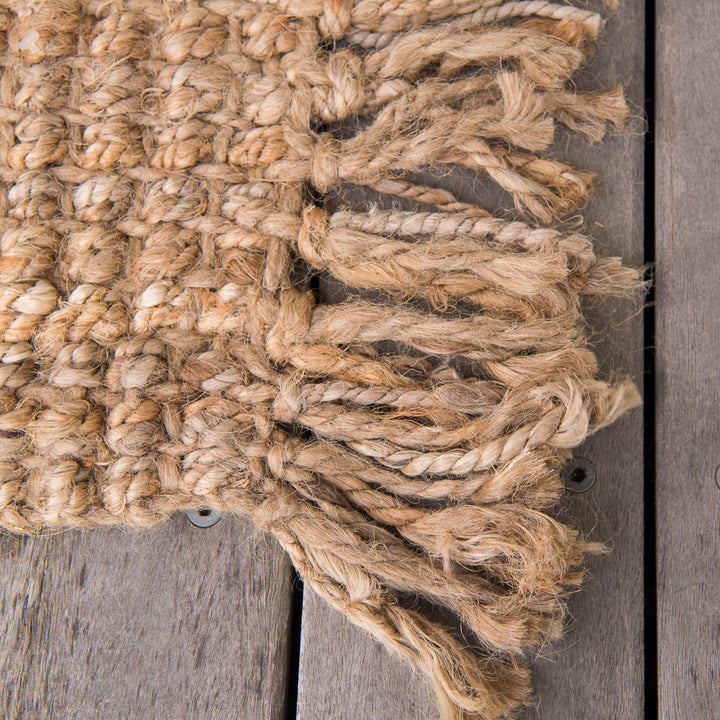 Fringed Natural Jute Rug